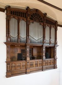 Seifert-Orgel von der linken Empore gesehen